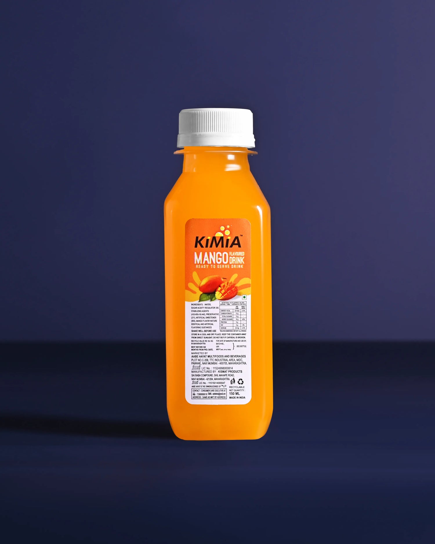 Kimia Mango Falvoured Juice - 150ml (30 Pcs)