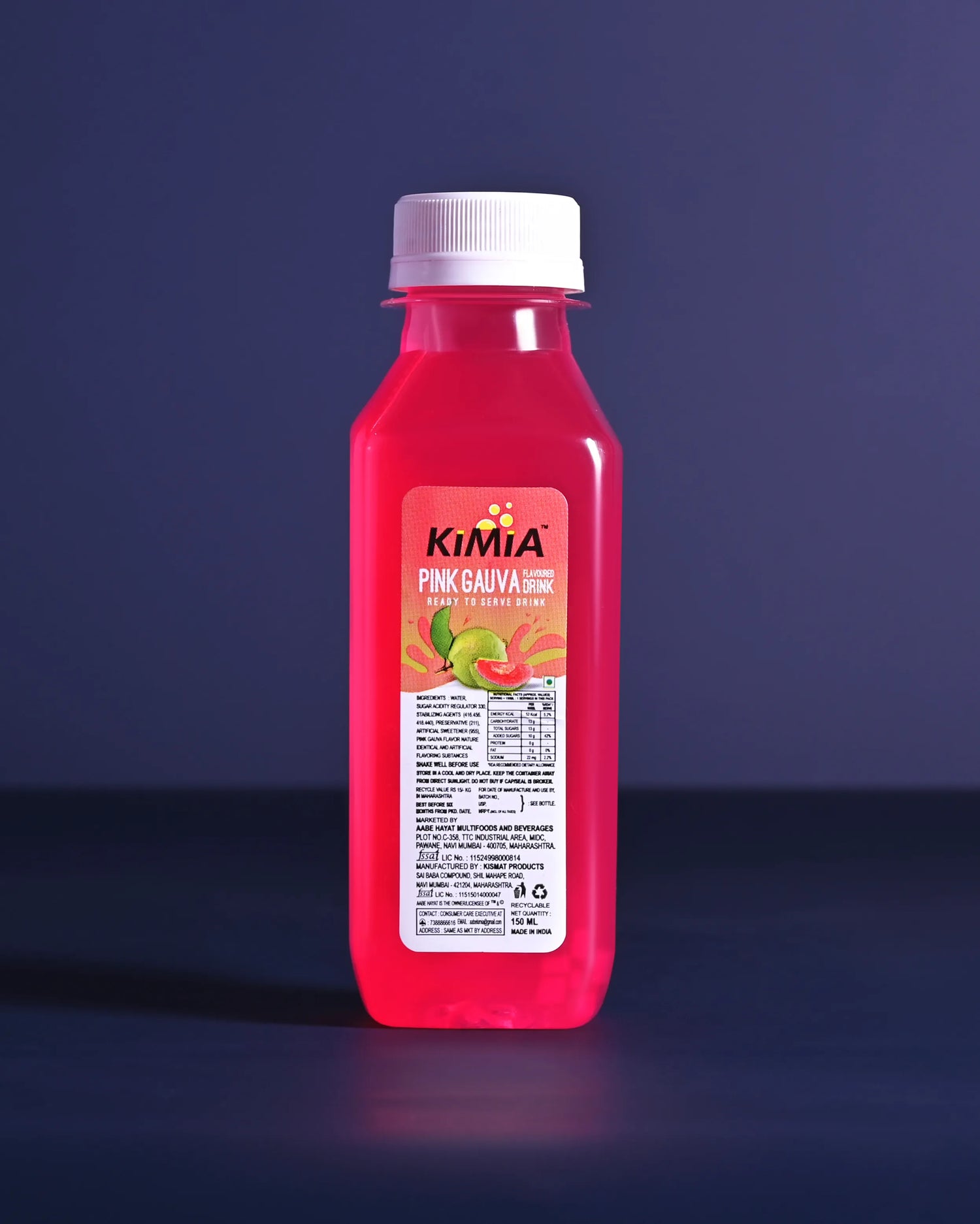 Kimia Pink Guava Falvoured Juice - 150ml (30 Pcs)
