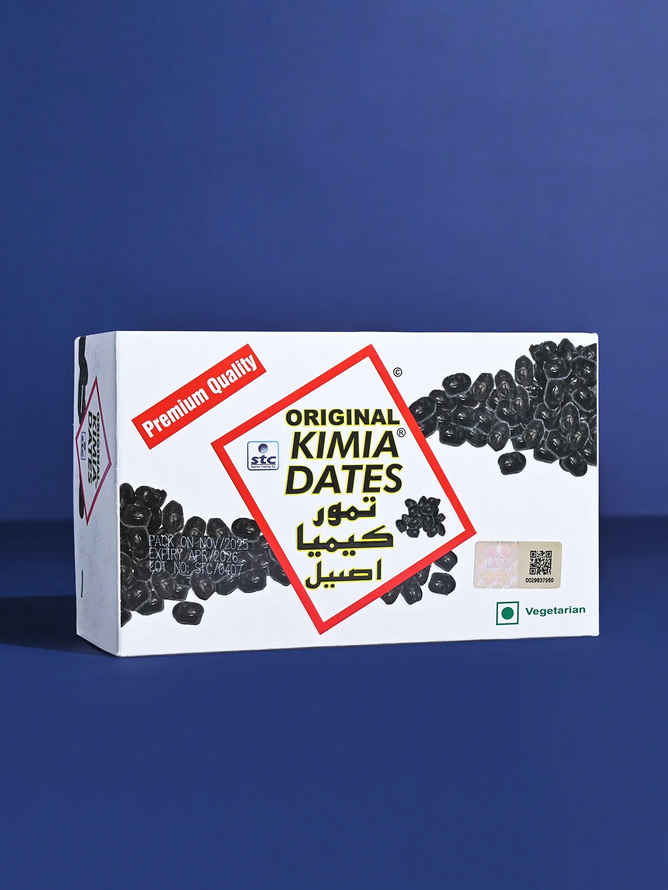 STC Original Kimia Mazafati Dates 500g carton box Side